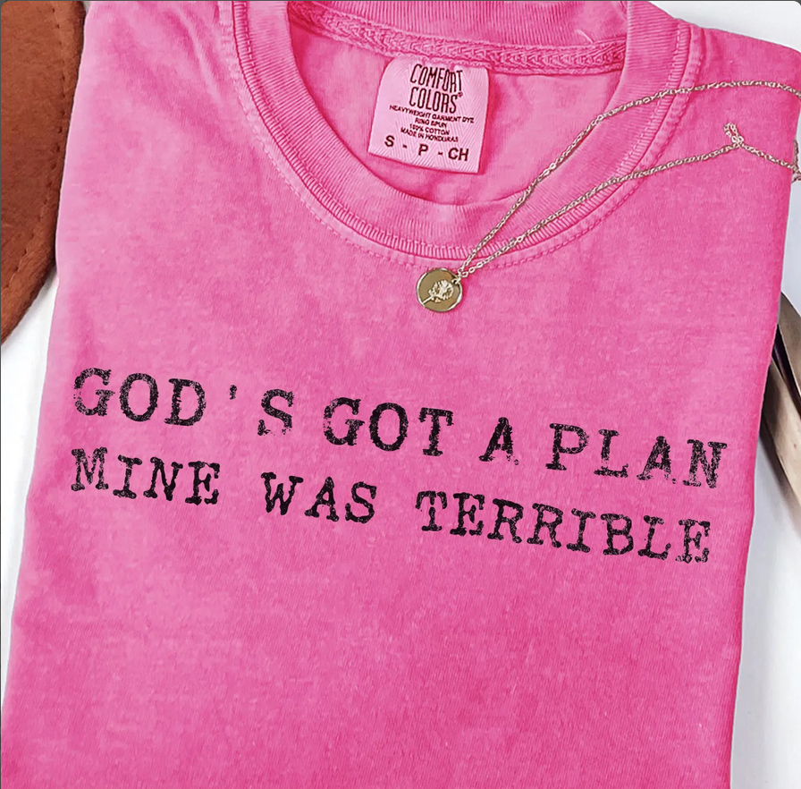 God’s Got a Plan Mine Was Terrible Shirt | Christian Humor