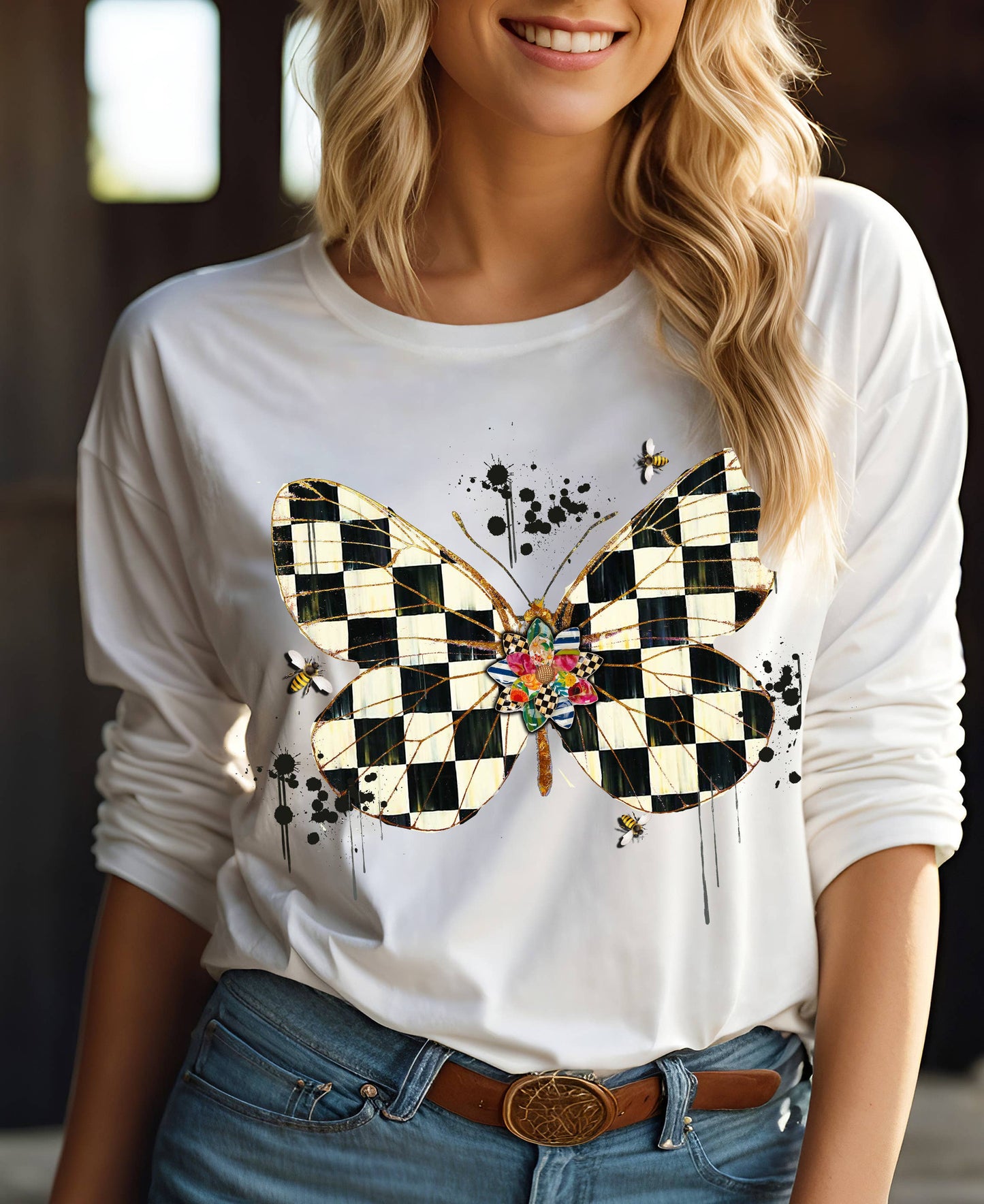 Checker Fly Tee, Tank, Sweatshirt, Crop, Crop Hoodie,