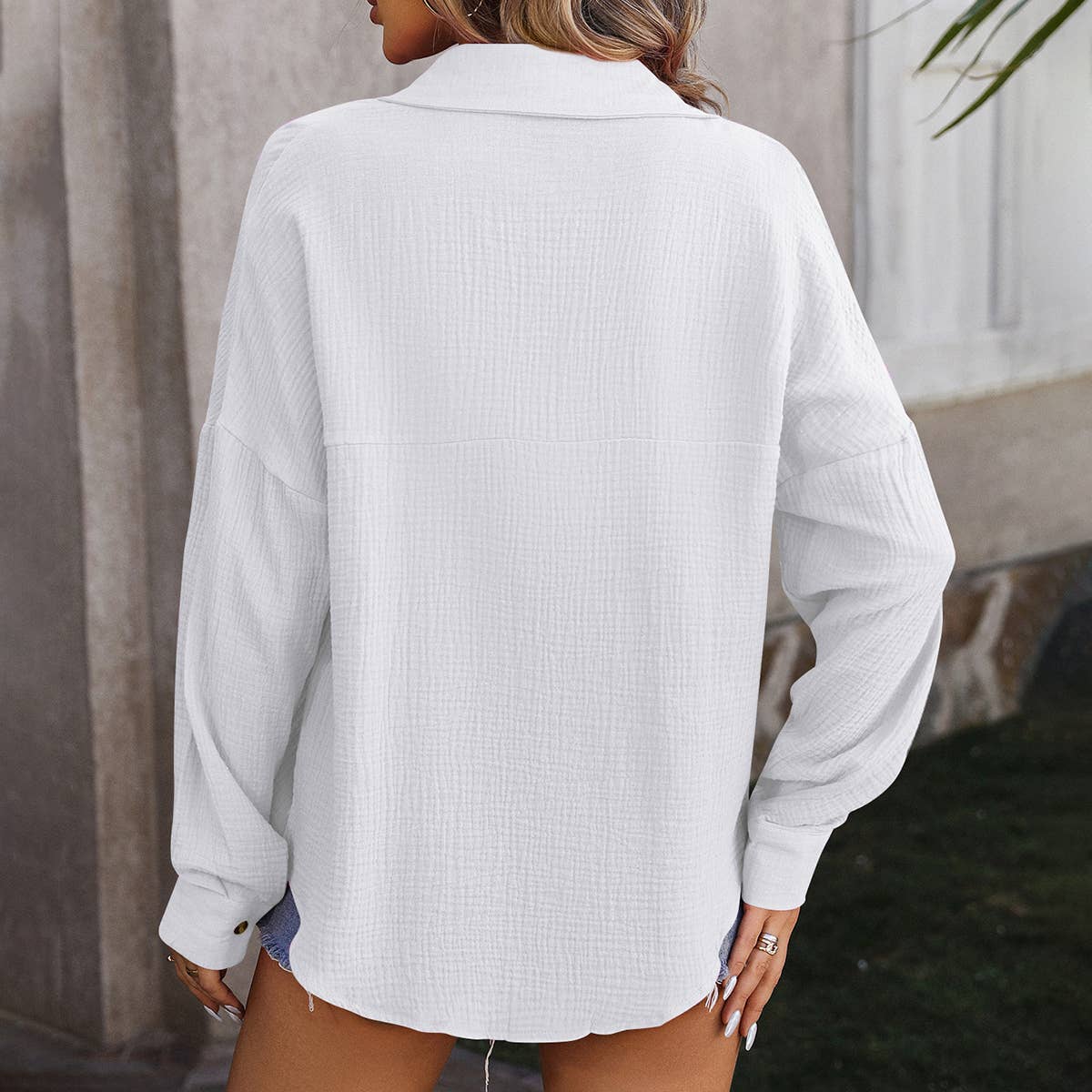 WOMEN'S LOOSE SINGLE BREASTED LONG SLEEVED SHIRT_CWTBLL0773