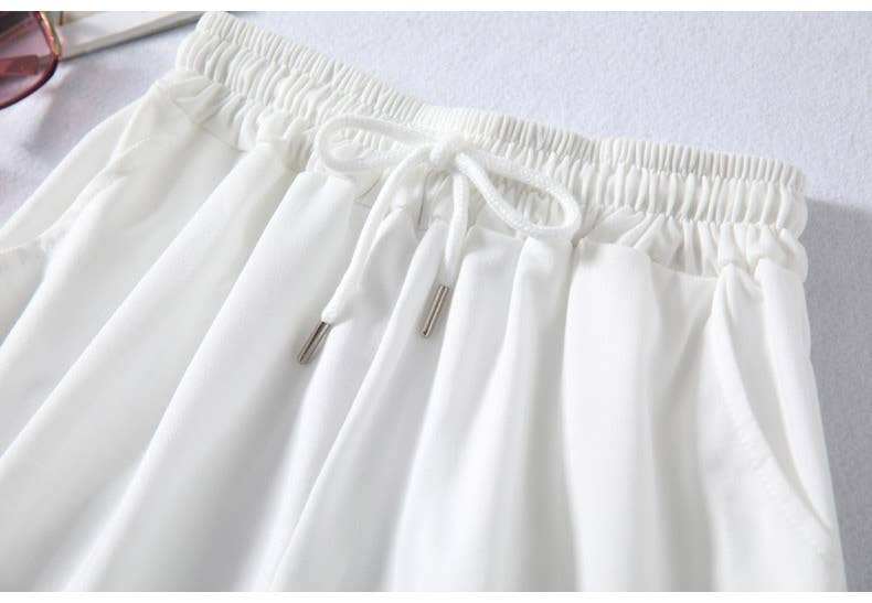 Athleisure Elastic waist sweat short