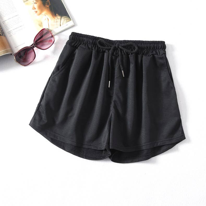 Athleisure Elastic waist sweat short