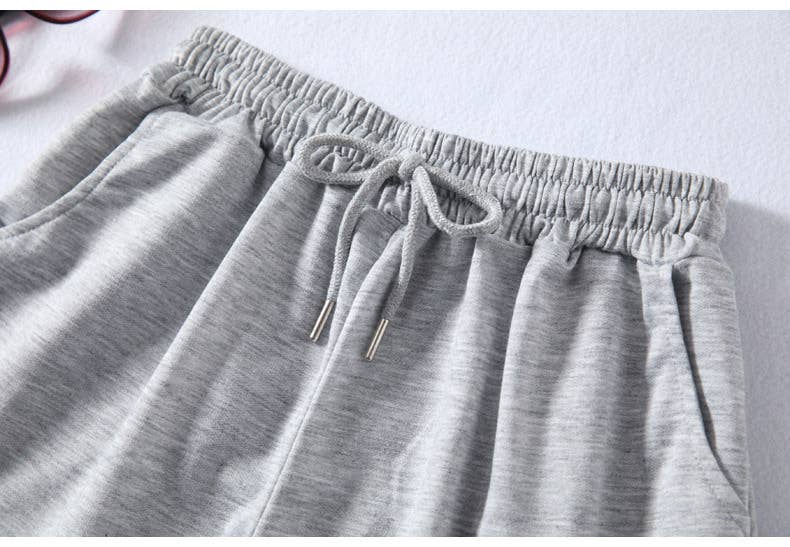 Athleisure Elastic waist sweat short