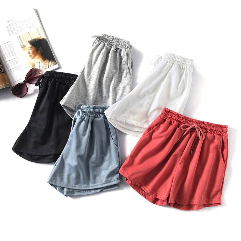 Athleisure Elastic waist sweat short