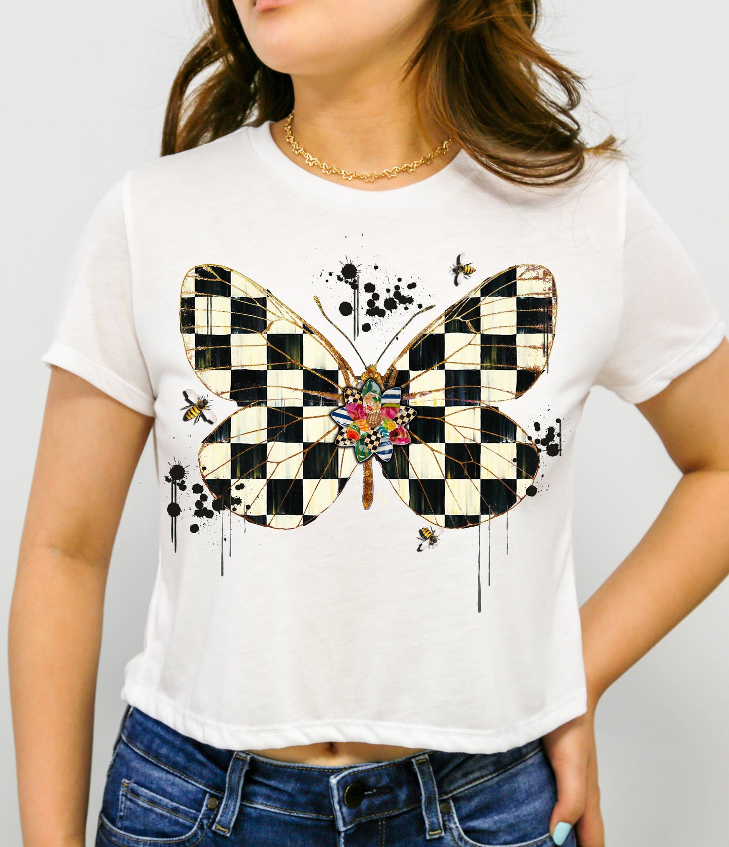 Checker Fly Tee, Tank, Sweatshirt, Crop, Crop Hoodie,