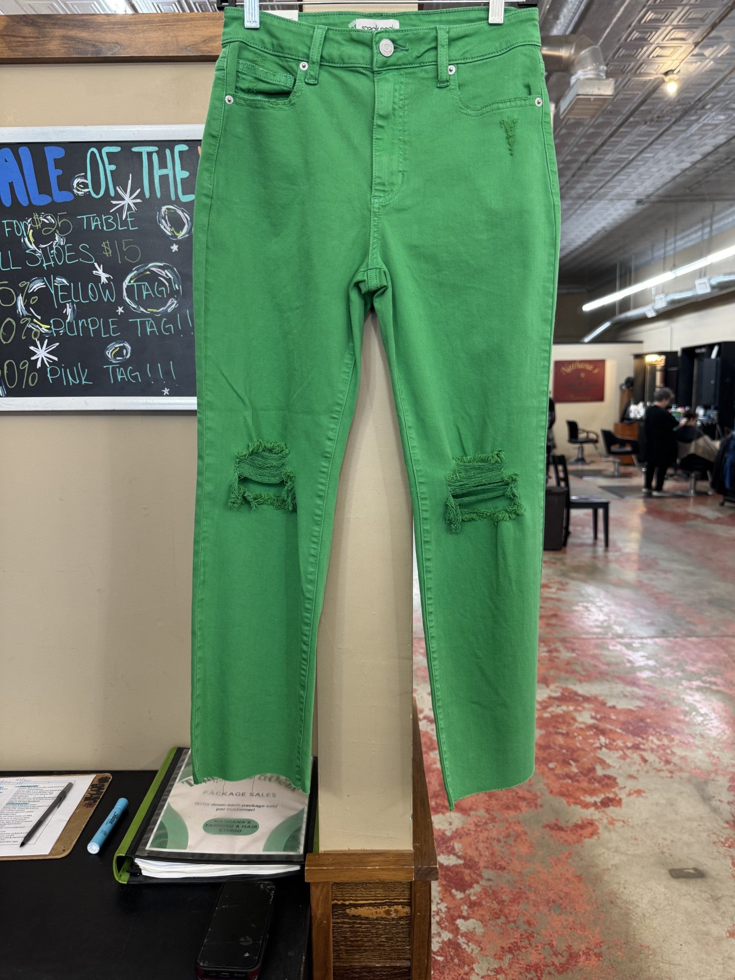 Sneak Peak Green Jeans