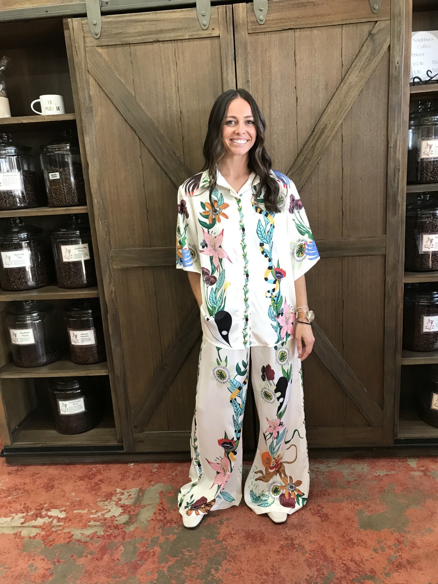 Flowy Flower Print Set