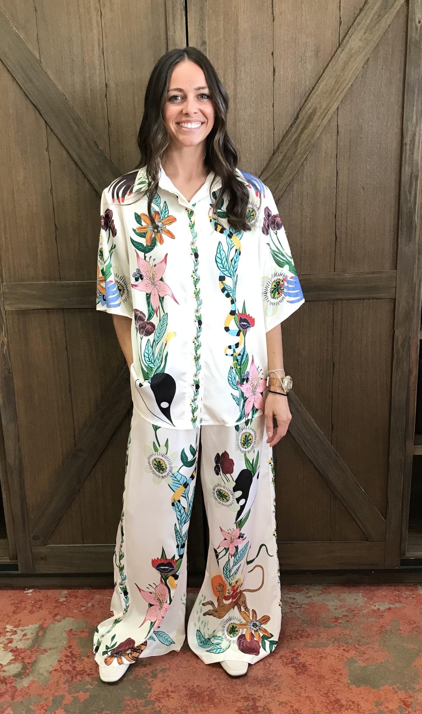 Flowy Flower Print Set